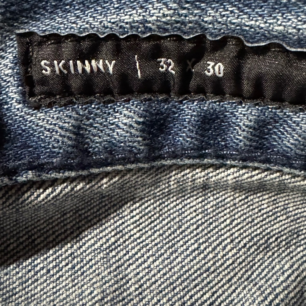 PacSun Los Angeles Skinny Jeans Mens 32x30 Distressed Stretch Denim - Picture 5 of 6